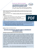 Sesión 36 Cc. Ss. 2do Gestión de Residuos Sólidos para La Generación de Energía Limpia