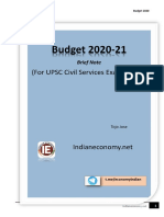 Budget-2020-Brief-Note For IAS