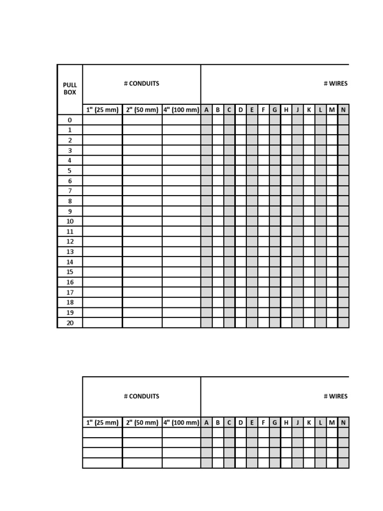 Conduit and Wire Specifications Guide | PDF | Electricity | Wire
