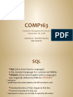 COMP163 Lecture 8 - SQL Queries