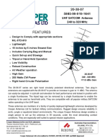 Uhf Satcom Antenna 240 To 320 MHZ