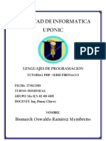 Download Tutorial PHP Fibonacci by Bismarck Ramirez SN49609472 doc pdf