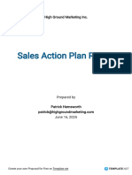 Free Sales Action Plan Report Template