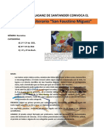 III Certamen Literario Faustino Míguez Convocatoria y Biografía