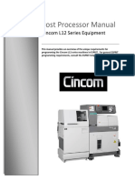 Cincom L12 Post Manual