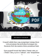 Ruang Lingkup Geografi