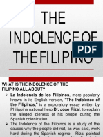 PPT - Indolence of The Filipino PDF