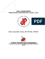 Modul Praktikum Pbo Java - Sadly Dipanegara 2020 Fix