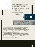 Kehidupan Politik Dan Ekonomi Bangsa Indonesia Pada Masa Orde Baru