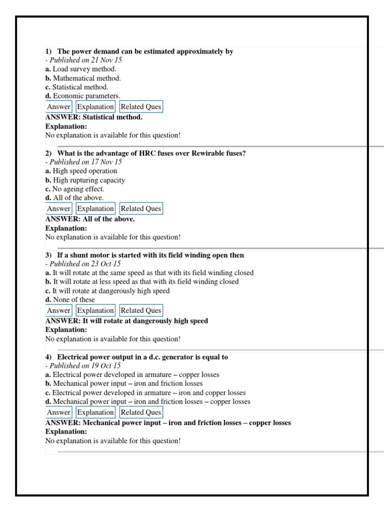 MCQS PDF Rectifier Power Inverter