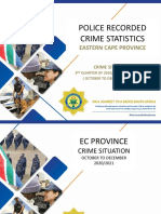 Eastern Cape third quarter crime statistics (October - December 2020)