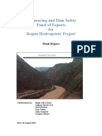 Engineering and Dam Safety Panel of Experts For Rogun Hydropower Project