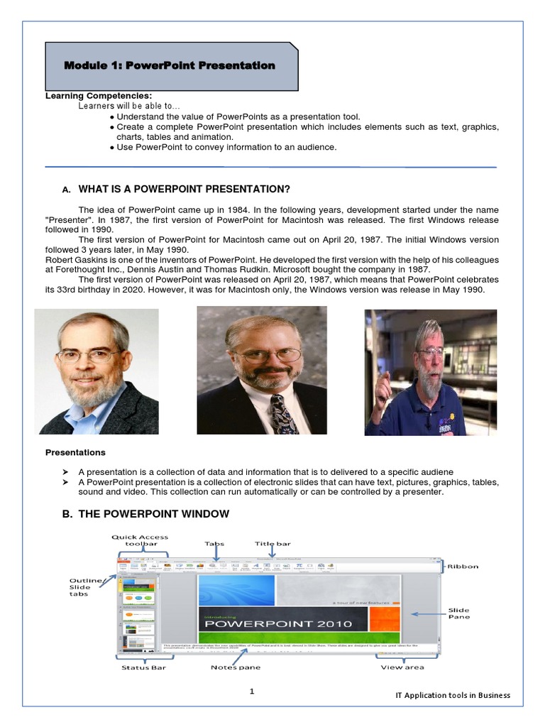 PowerPoint Basics for Business Presentations | PDF | Microsoft Power ...