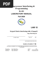 Microprocessor Interfacing & Programming: Laboratory Manual