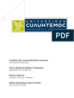 3.1 Precis Retorica. La sociedad y el comportamiento humano.