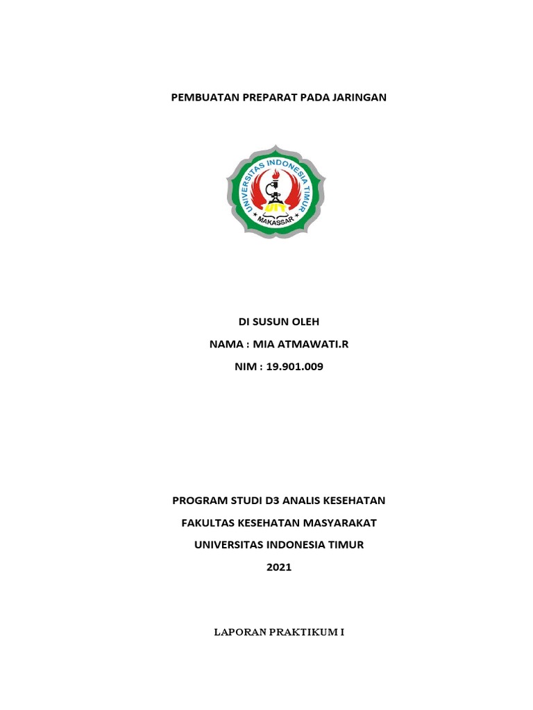 Laporan Praktikum I Pembuatan Preparat | PDF