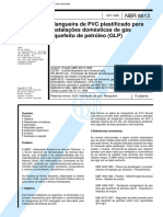 NBR - 8613 - Mangueiras de PVC Plastificado Para Instalacoes Domesticas de Gas Liquefeito de Petr