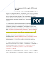 Juzgamiento de Civiles Ante Tribunales Militares Criterios Del T.S.J