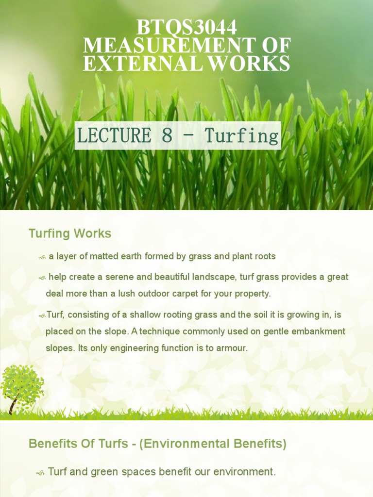 Close vs Spot Turfing Methods | PDF | Sod | Lawn
