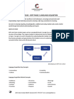 Course Outline, Language Acquisition, Phase 2