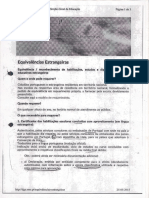 Documentos equivalência escola