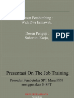 Presentasi On The Job Training