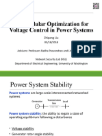 Submodular Optimization For Voltage Control in Power Systems