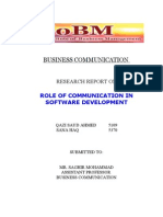 Business Communication: Role of Communication in Software Development