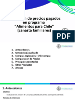 Evaluación de Precios Pagados en Programa de Alimentos para Chile