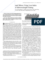 Ultrabroadband Mirror Using Low-Index Cladded Subwavelength Grating