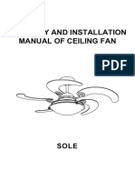 Assembly and Installation Manual of Ceiling Fan