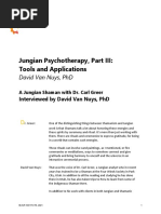 Jungian Psychotherapy, Part Iii: Tools and Applications: David Van Nuys, PHD