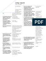 eWM Exam Prep - Quiz #2