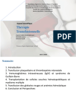 Présentation Thérapie Transfusionnelle Terminé