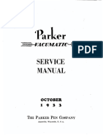 Parker Service Manual 1933