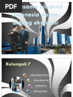 Kerjasama bilateral Indonesia dalam bidang ekonomi