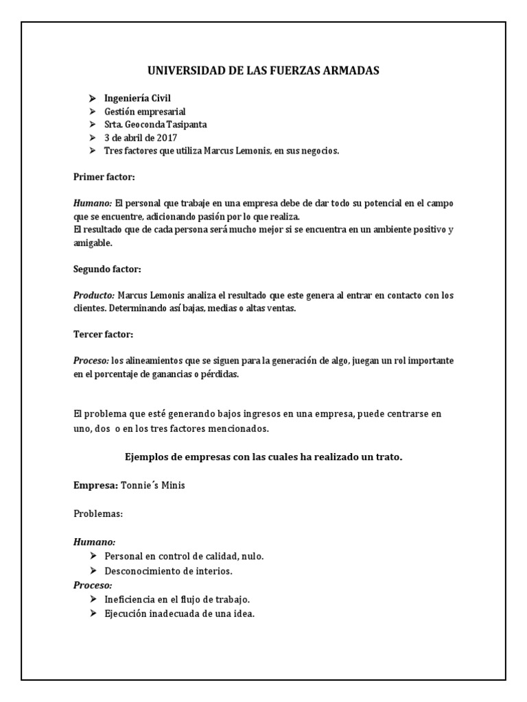 Factores Clave de Éxito Empresarial | PDF | Negocios