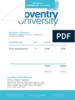 Construction Invoice #DP-124-5892 for £130 Materials