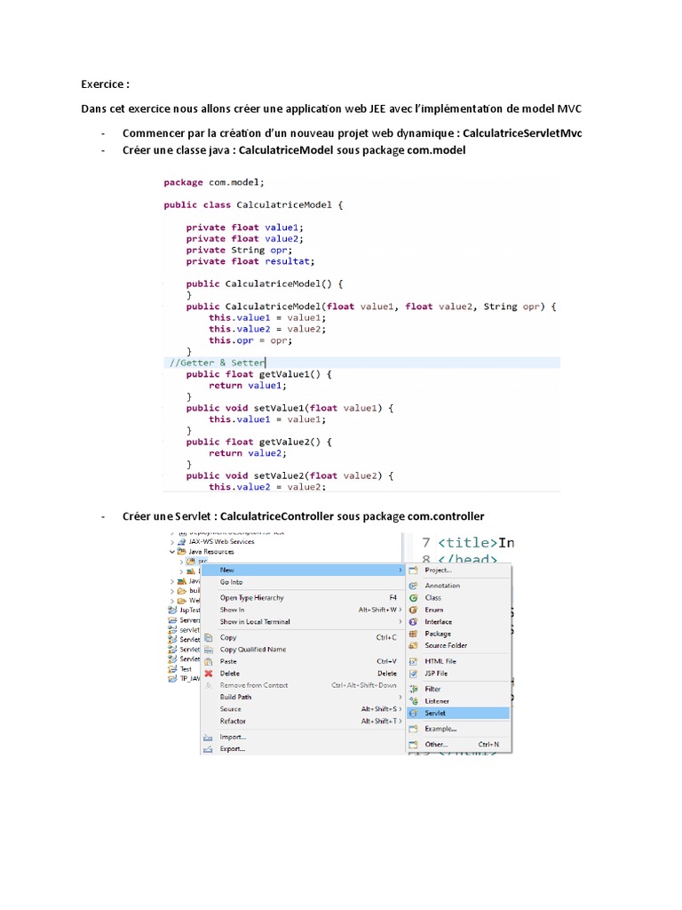 Application Web JEE avec MVC | PDF | Finance et gestion monétaire ...