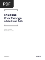 SAMSUNG Knox Manage 20.2 Administrator Guide