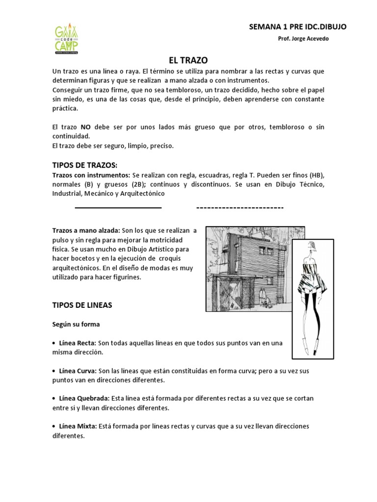 Técnicas de Trazos en Dibujo | PDF | Dibujo | Espacio