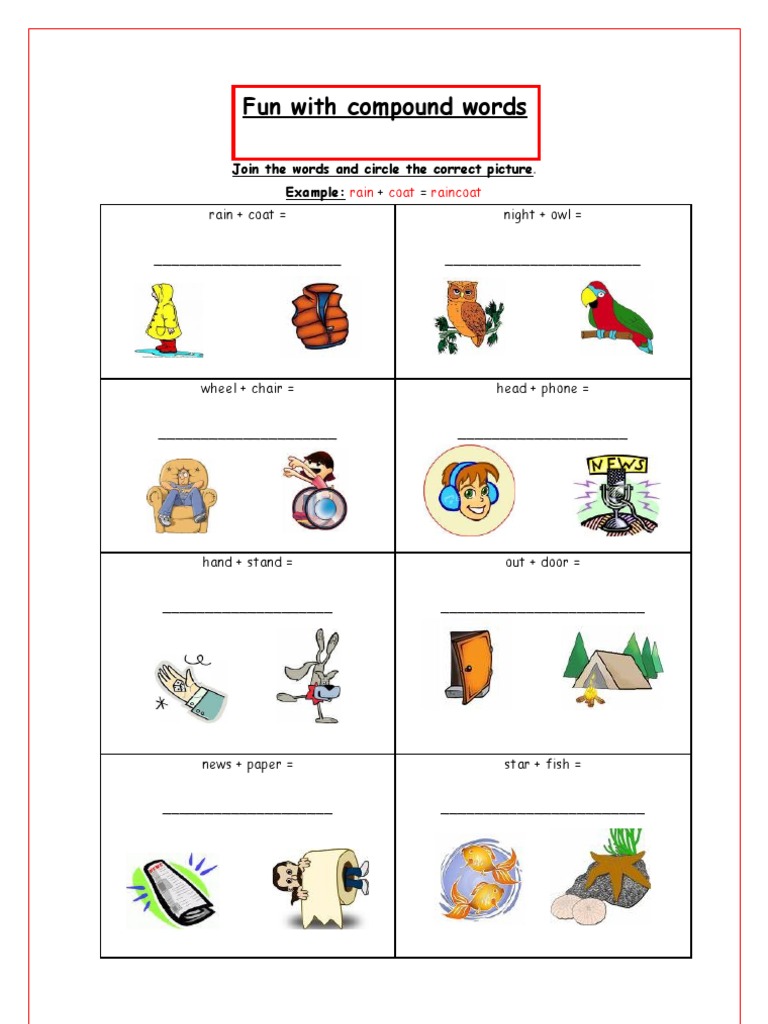 Fun with Compound Words Activities | PDF