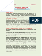 Relación Del Hombre Con El Medio Ambiente