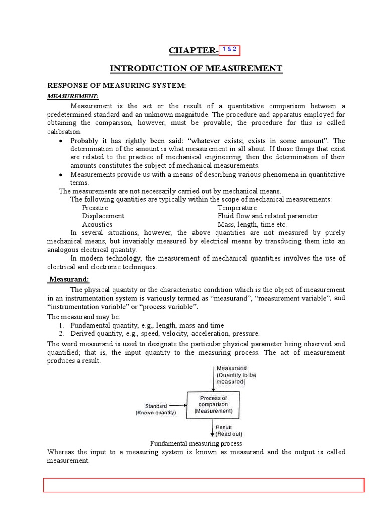 Introduction to Measurement in Engineering | PDF | Pressure Measurement ...