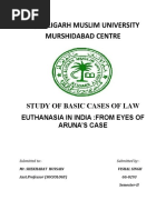 Rttyrtaligarh Muslim University Murshidabad Centre: Study of Basic Cases of Law