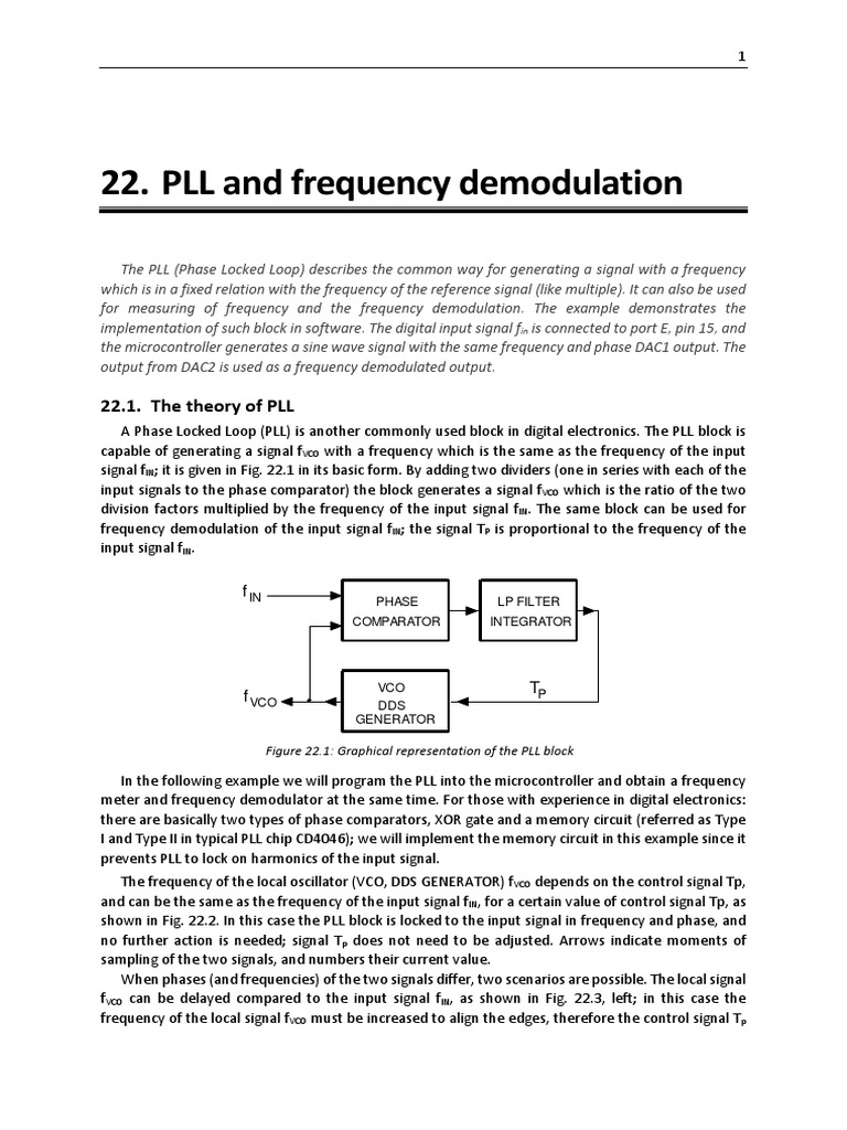 PLL Frequency Demodulation Explained | PDF | Electronics | Computer Science