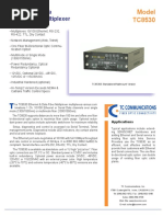 Model TC8530: Ethernet & Data Fiber Optic Multiplexer