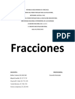 Trabajo Fracciones