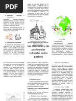 Las Creaciones y Los Patrimonios Culturales de Los Pueblos