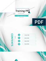 Training PPT Training PPT: Enter Company Name